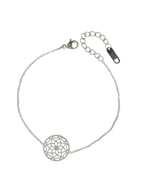 Bransoletka mandala, srebrny S1H70020-S