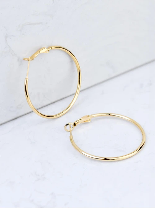 Kolczyki koła, kolor złoty (4cm) S2V71549-1Z