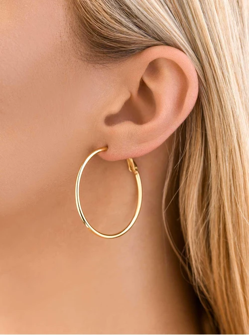 Kolczyki koła, kolor złoty (4cm) S2V71549-1Z