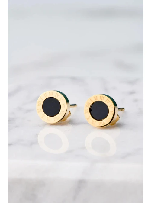 Kolczyki kółeczka, emalia, złoty S2V71263-3Z