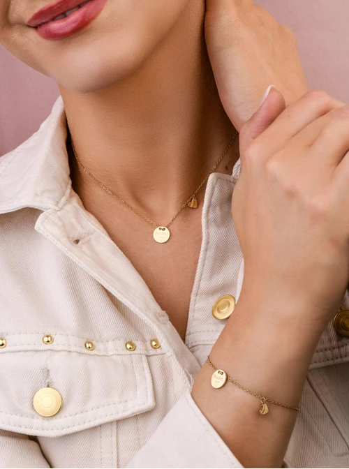 Bransoletka Mama, kolor złoty S100419Z00