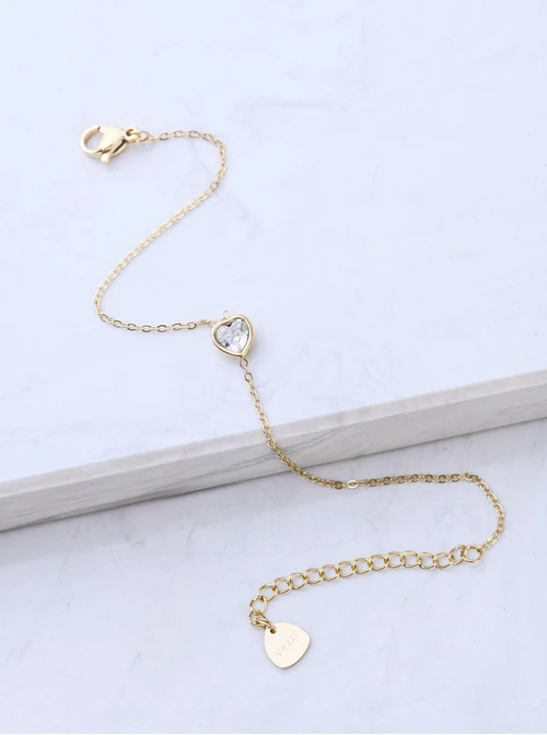 Bransoletka serduszko, kolor złoty S100434Z02