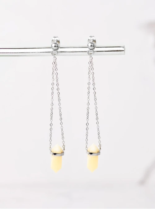 Kolczyki Cytryn, srebrny S2V72316-7S