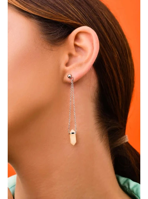 Kolczyki Cytryn, srebrny S2V72316-7S