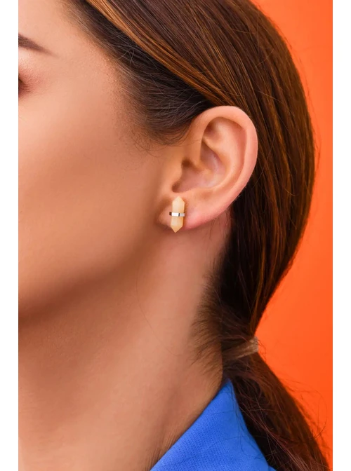 Kolczyki Cytryn, srebrny S2V72328-7S