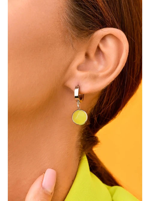 Kolczyki Lew,Cytryn, srebrny S2V72400-4S