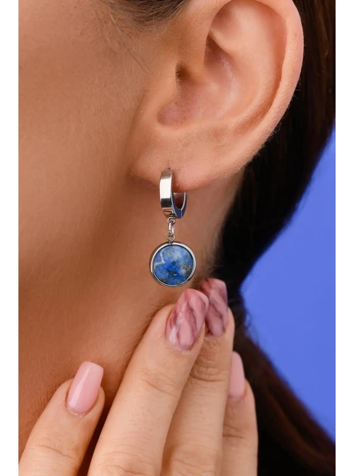 Kolczyki Panna, Lapis Lazuli, srebrny S2V72400-10S