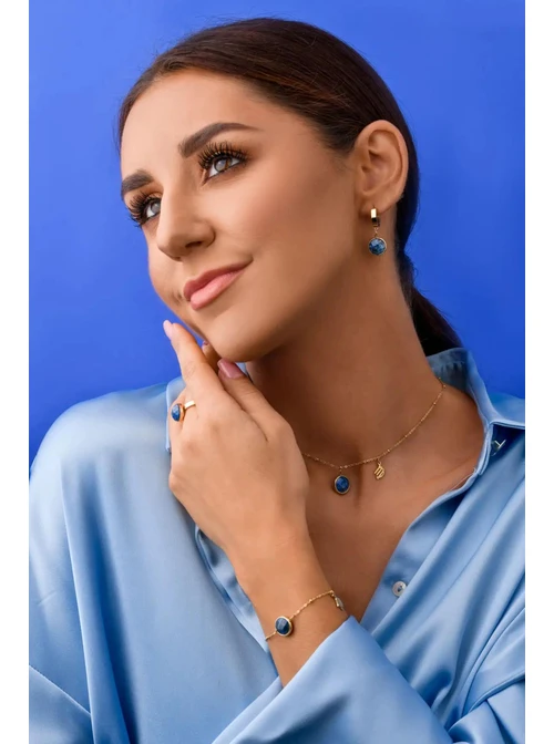 Kolczyki Panna, Lapis Lazuli, złoty S2V72400-10Z