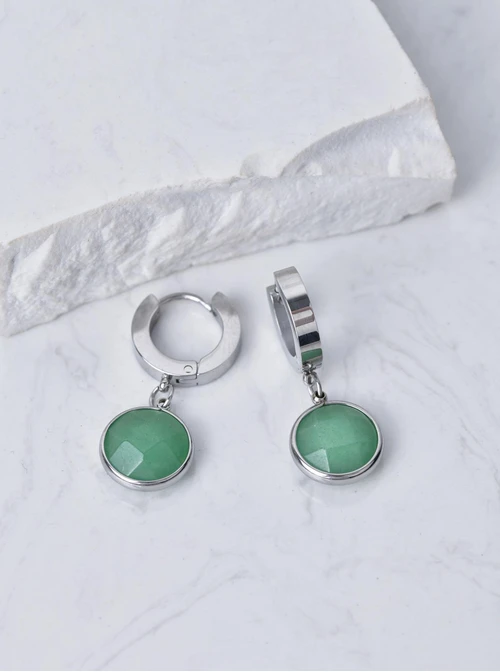 Kolczyki Rak, Awenturyn, srebrny S2V72400-9S