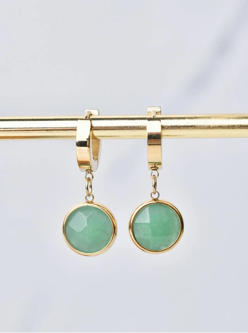 Kolczyki Rak, Awenturyn, złoty S2V72400-9Z