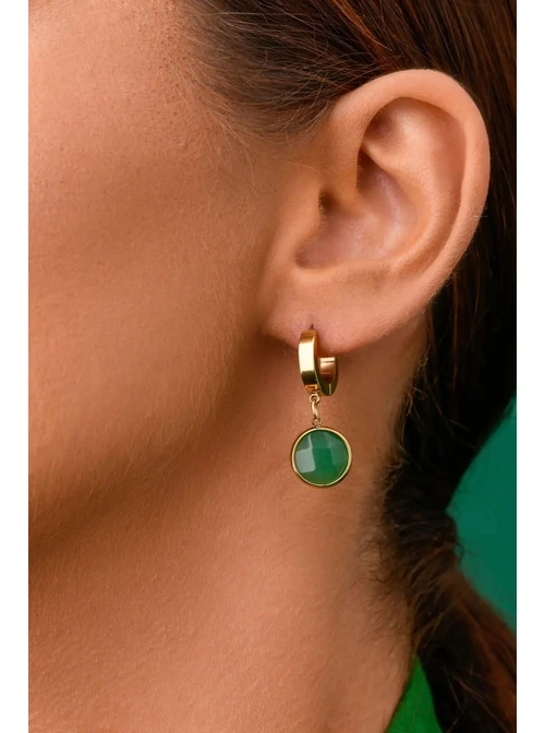 Kolczyki Rak, Awenturyn, złoty S2V72400-9Z