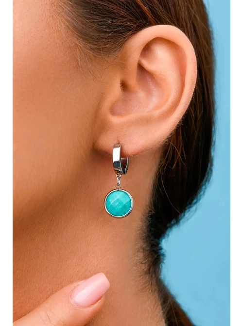 Kolczyki Ryby, Turkus, srebrny S2V72400-1S