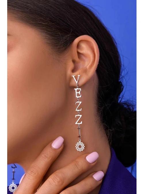 Kolczyki VEZZI, kwiatek, srebrny S2V72272-S