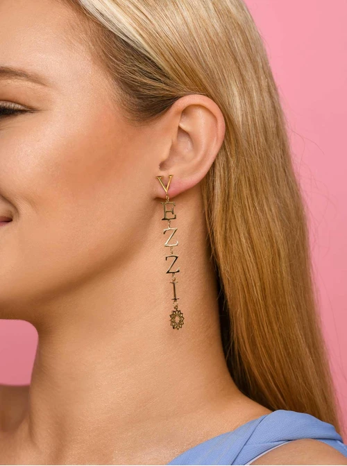 Kolczyki VEZZI, kwiatki, kolor złoty S2V72272-Z