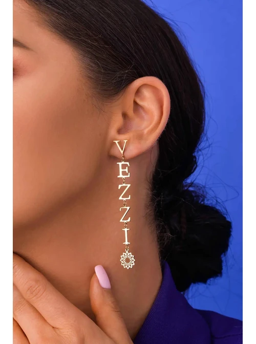 Kolczyki VEZZI, kwiatki, kolor złoty S2V72272-Z