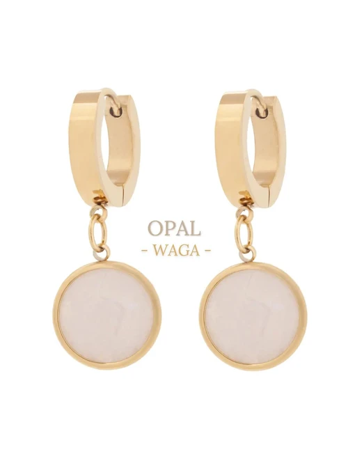 Kolczyki Waga, Opal, złoty S2V72400-6Z