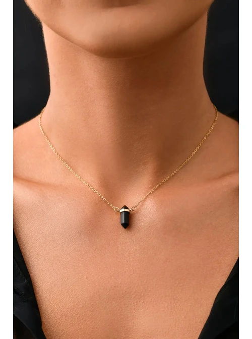 Naszyjnik ONYKS, złoty S300352Z01
