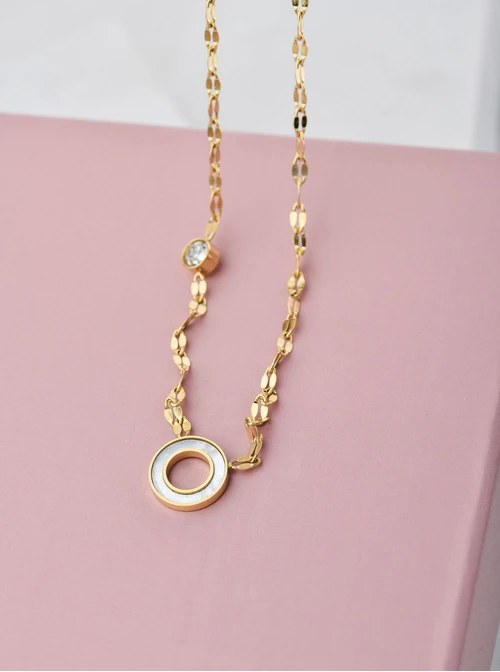 Naszyjnik kółeczko, kolor złoty S300354Z02