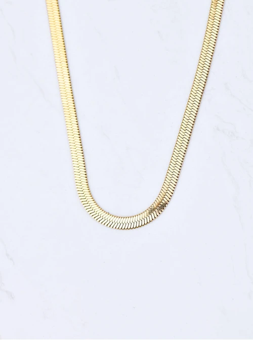 Naszyjnik żmijka, kolor złoty S300364Z00