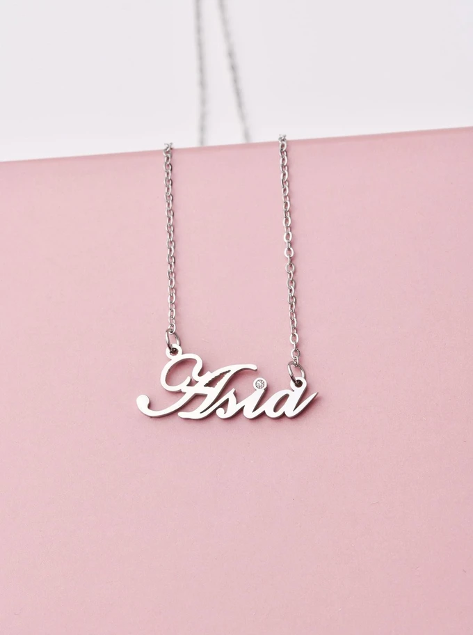 Naszyjnik imię Asia, srebrny S300092S0