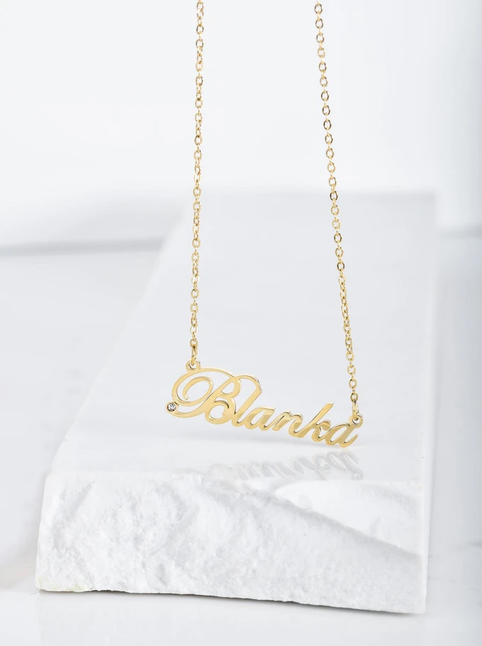 Naszyjnik imię Blanka, kolor złoty S3V70530-68