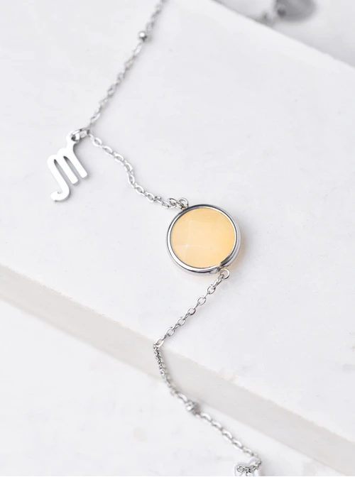 Bransoletka Skorpion, Jadeit Żółty S1V72860-11S