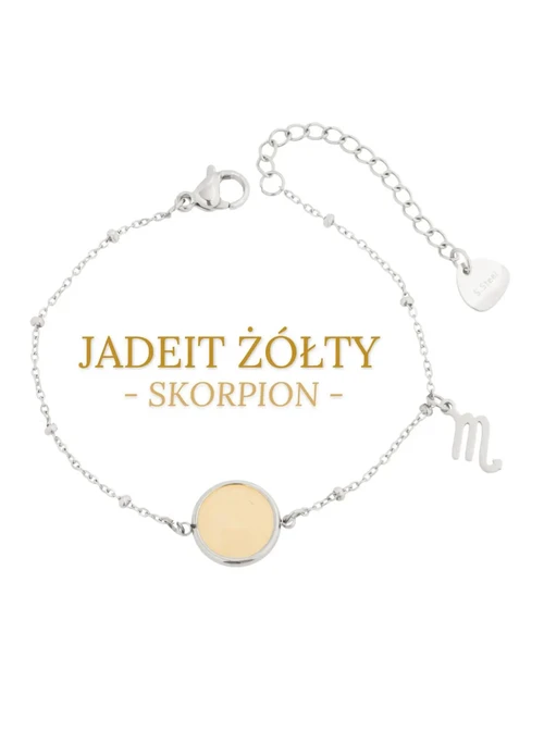 Bransoletka Skorpion, Jadeit Żółty S1V72860-11S