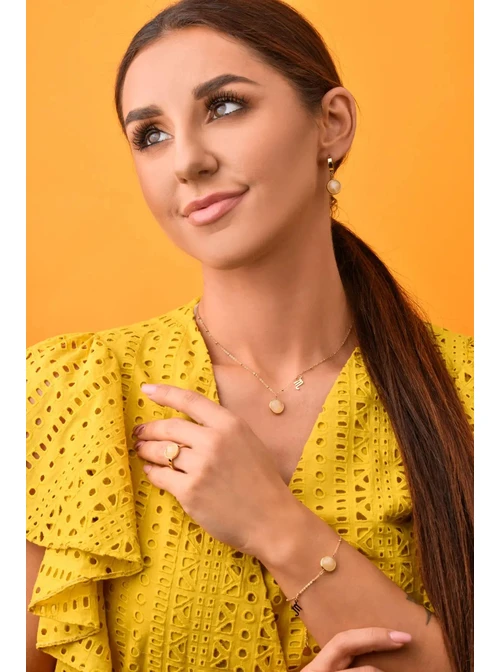 Bransoletka Skorpion, Jadeit Żółty S1V72860-11Z