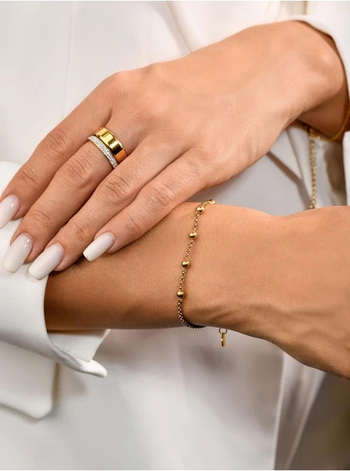 Bransoletka kulki, kolor złoty S100143Z00