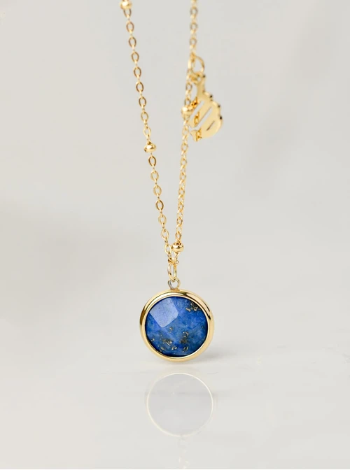 Naszyjnik Panna, Lapis Lazuli, złoty S3V72972-10Z