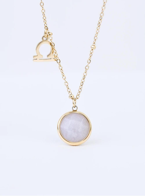 Naszyjnik Waga, Opal, złoty S3V72972-6Z