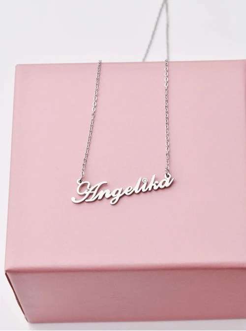 Naszyjnik imię Angelika, srebrny S300096S0