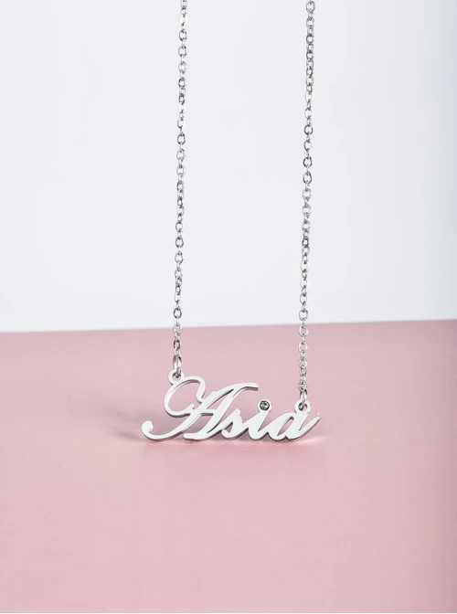 Naszyjnik imię Asia, srebrny S300092S0
