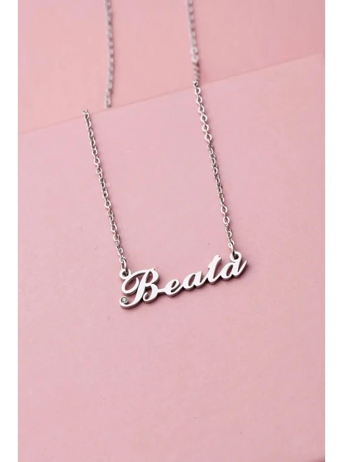 Naszyjnik imię Beata, srebrny S300111S0