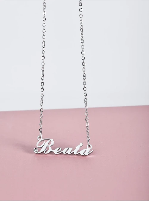 Naszyjnik imię Beata, srebrny S300111S0