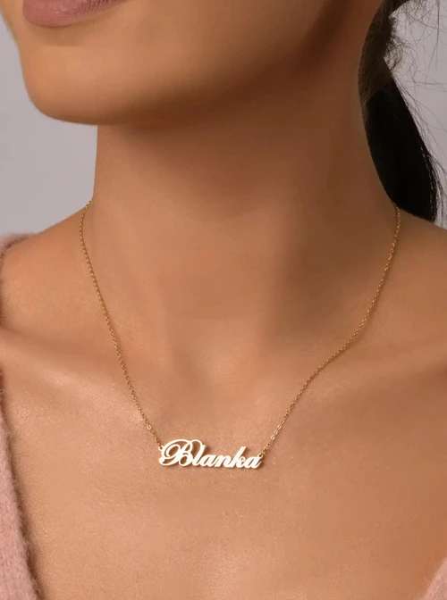 Naszyjnik imię Blanka, kolor złoty S3V70530-68
