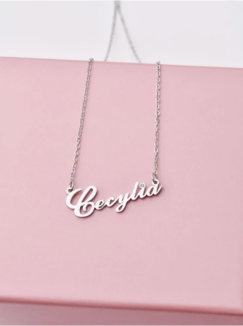 Naszyjnik imię Cecylia, srebrny S300119S0