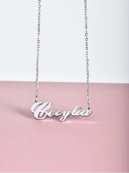 Naszyjnik imię Cecylia, srebrny S300119S0