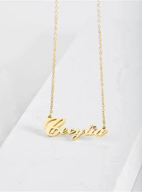 Naszyjnik imię Cecylia, złoty S300119Z0