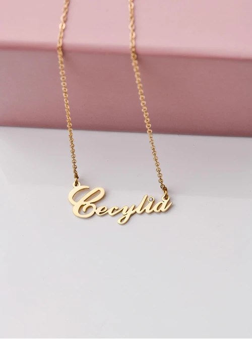 Naszyjnik imię Cecylia, złoty S300119Z0
