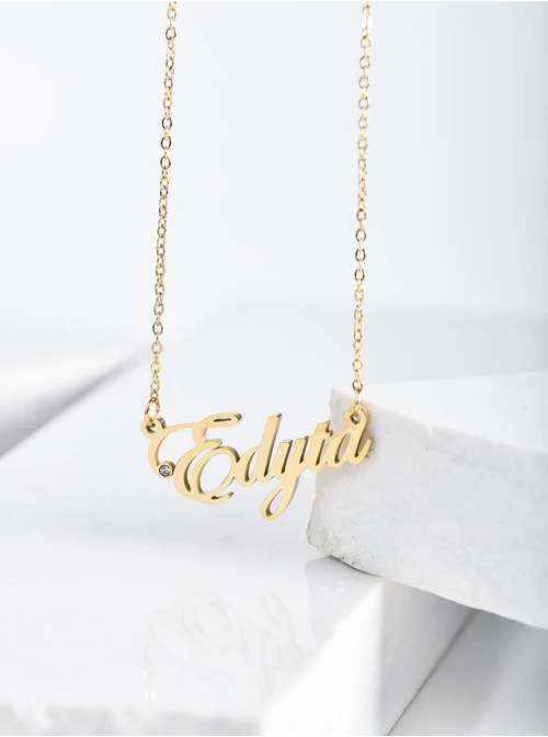 Naszyjnik imię Edyta, kolor złoty S3V70530-35