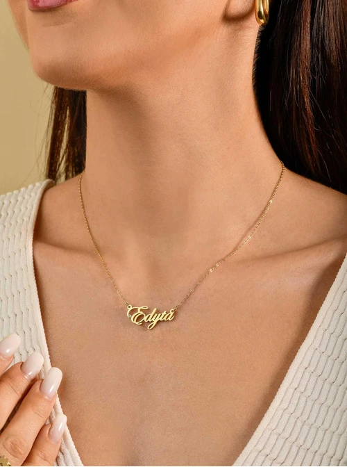 Naszyjnik imię Edyta, kolor złoty S3V70530-35