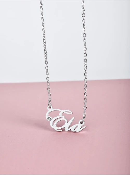 Naszyjnik imię Ela, kolor srebrny S300102S0
