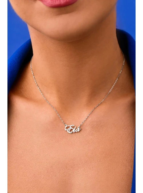 Naszyjnik imię Ela, kolor srebrny S300102S0