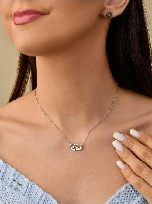 Naszyjnik imię Ela, kolor srebrny S300102S0