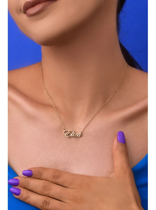 Naszyjnik imię Eliza, kolor złoty S3V70530-79