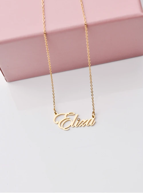 Naszyjnik imię Eliza, kolor złoty S3V70530-79