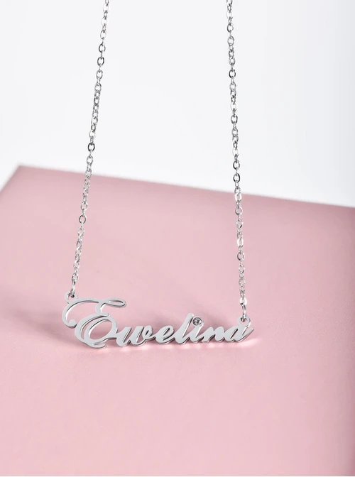 Naszyjnik imię Ewelina, srebrny S300123S0