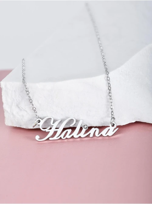 Naszyjnik imię Halina, srebrny S300867S00