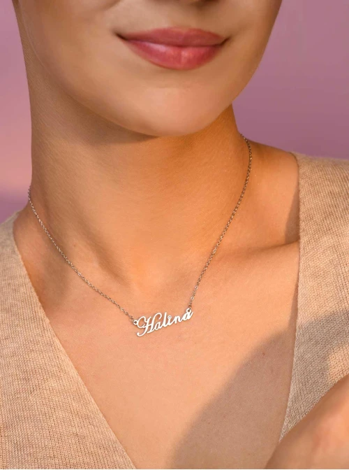 Naszyjnik imię Halina, srebrny S300867S00